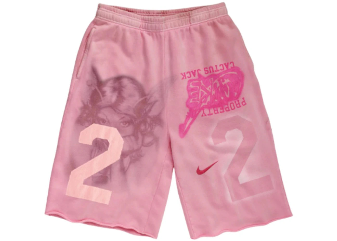 Travis Scott Cactus Jack x Nike Property of Shorts Pink -1