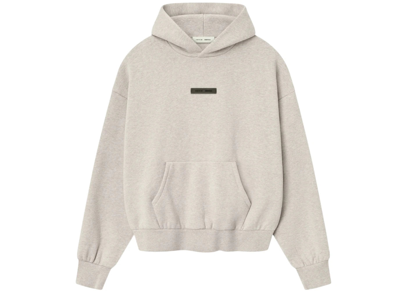 Fear of God Essentials Classic Fleece Hoodie Heather Stone -1