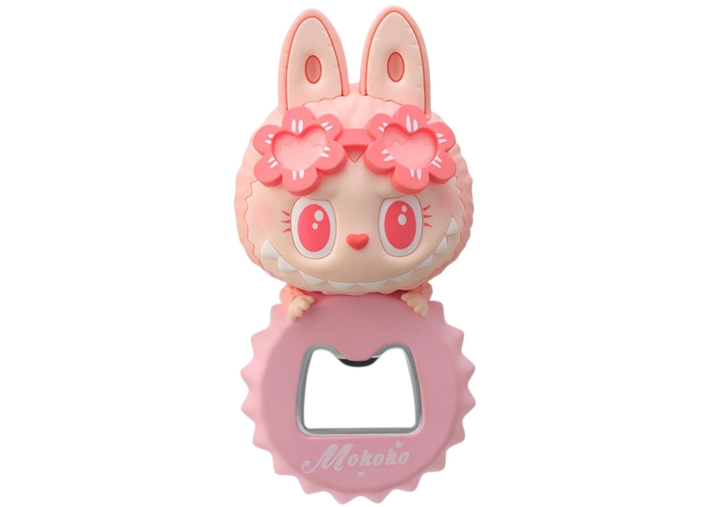 Pop Mart Labubu The Monsters Jump Into Summer Series Mokoko Bottle Opener Fridge Magnet -1