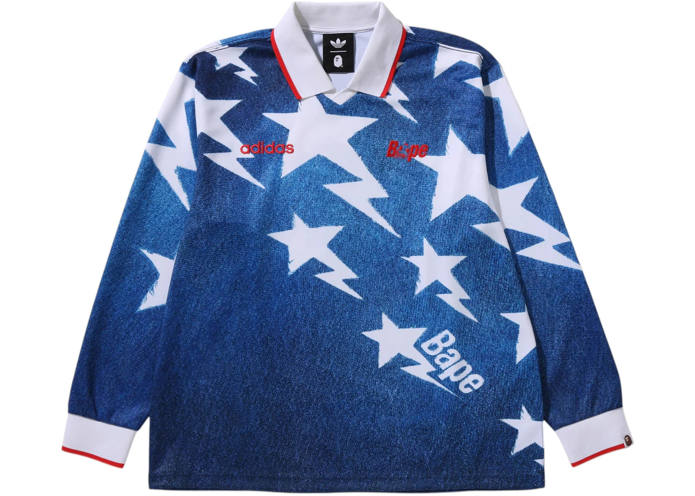 adidas x BAPE LSL Star Jersey Blue -1