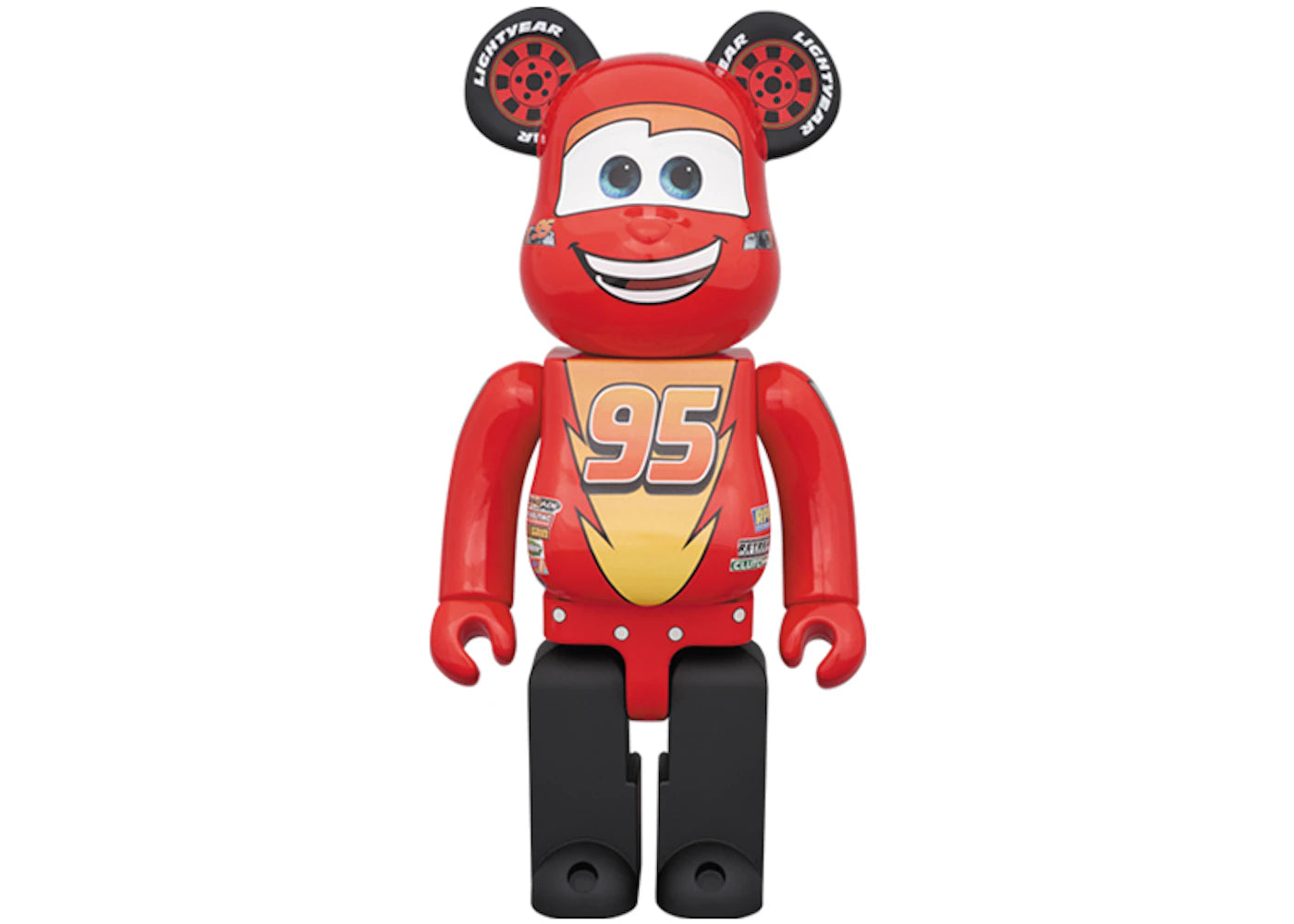 Bearbrick x Disney Pixar Lightning McQueen 1000% Red -1
