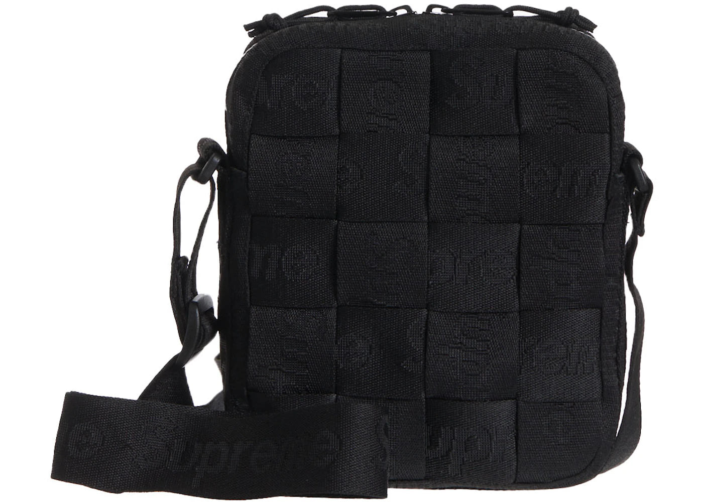 Supreme Woven Shoulder Bag Black -1