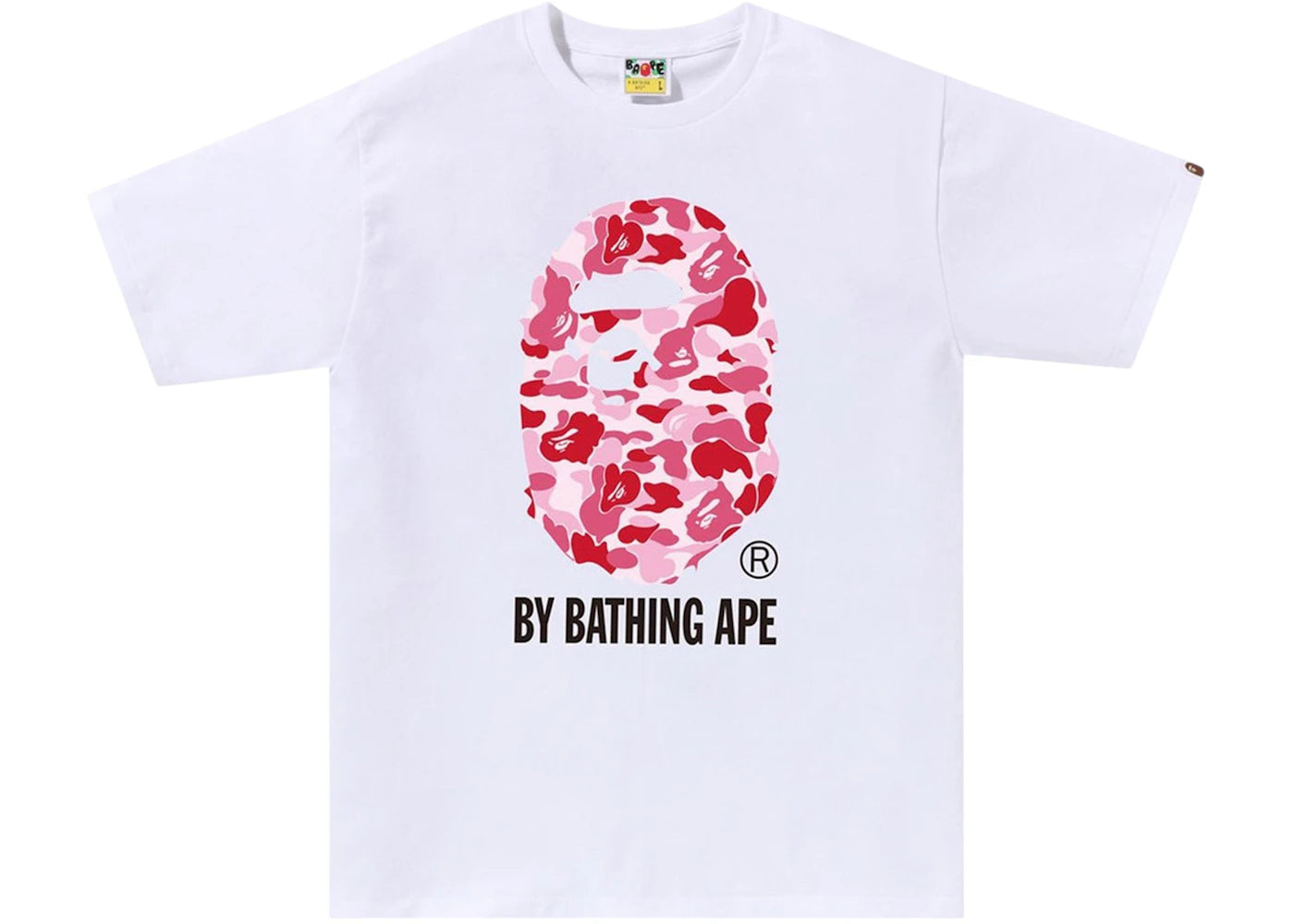 BAPE ABC Camo By Bathing Ape Tee (FW25) White/Pink -1