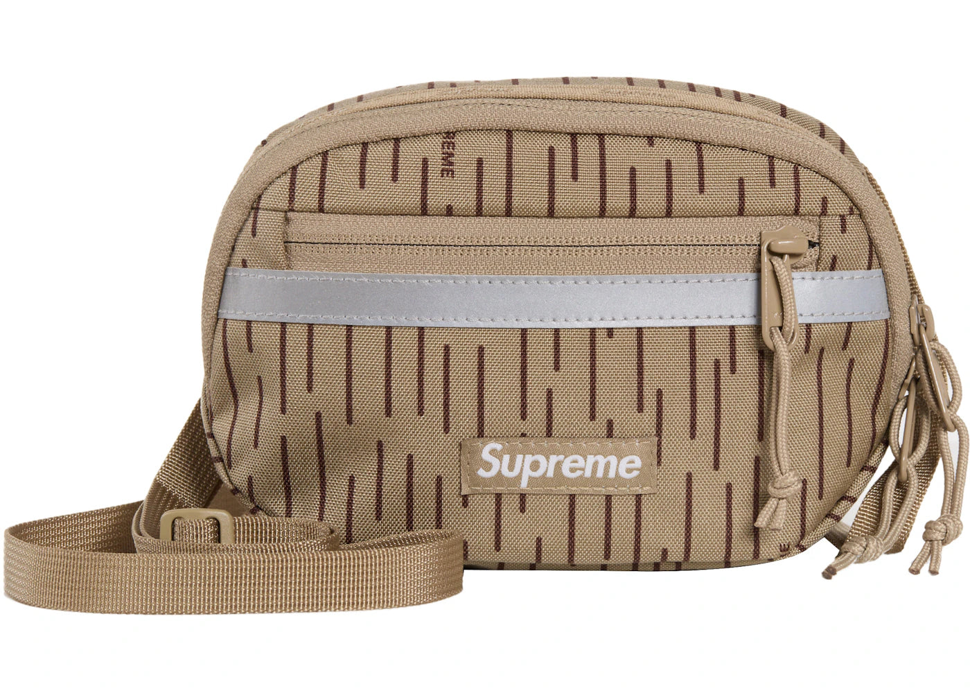Supreme Mini Side Bag Tan Raindrop -1