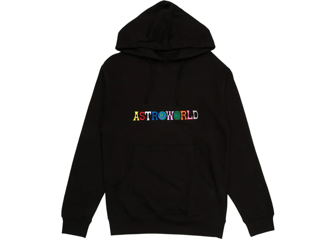 Travis Scott Astroworld Logo Hoodie Black -1