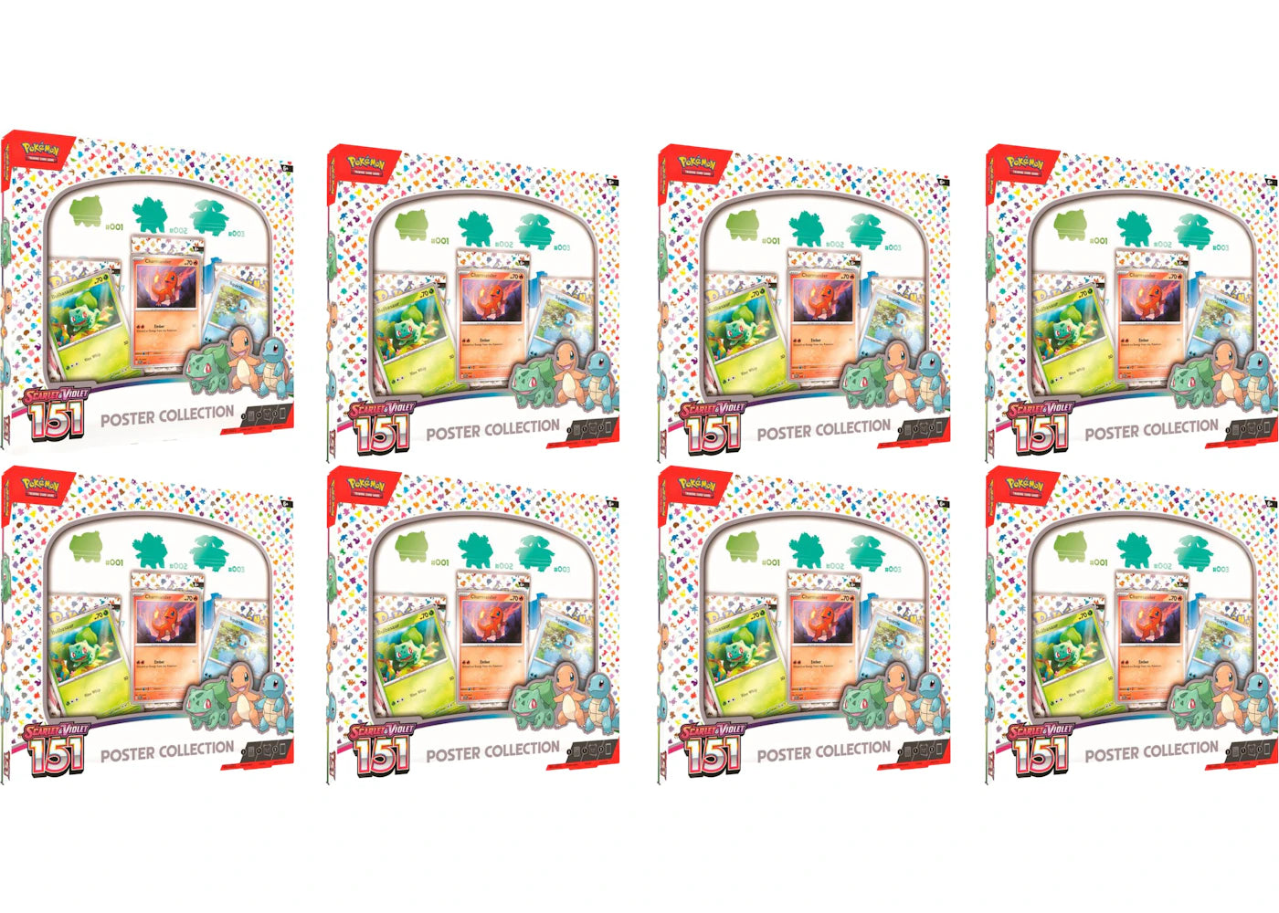 Pokémon TCG Scarlet & Violet 151 Poster Collection 8x Lot -1