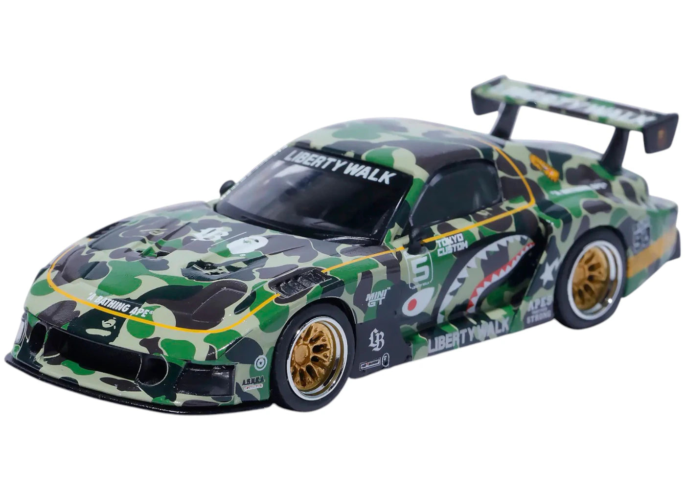 BAPE XLBWK Mini GT ABC Camo FD RX7 1/64 Green-1