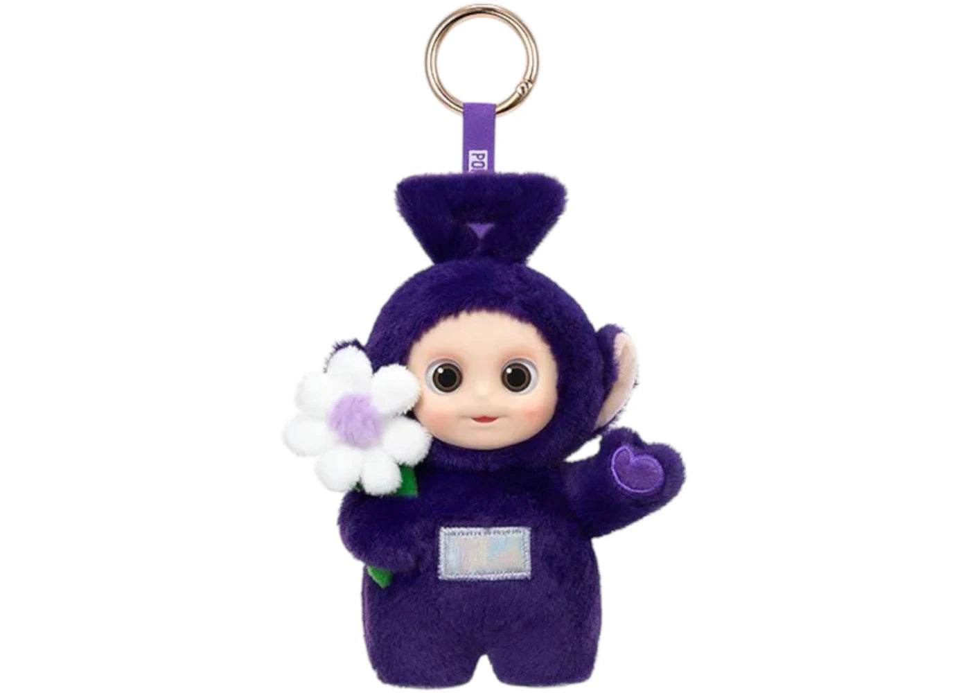 Pop Mart Teletubbies "Say Hello" Series Tinky Winky's Chill Flower Plush Figure -1