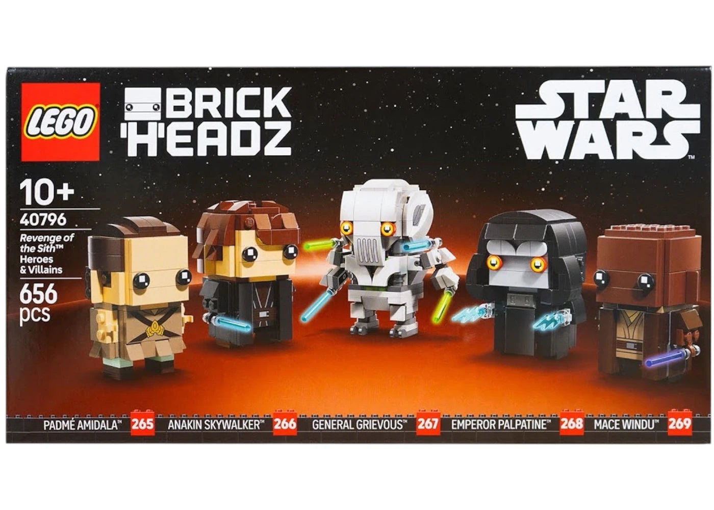 LEGO Brick Headz Revenge of the Sith Heroes & Villains Set 40796 -1