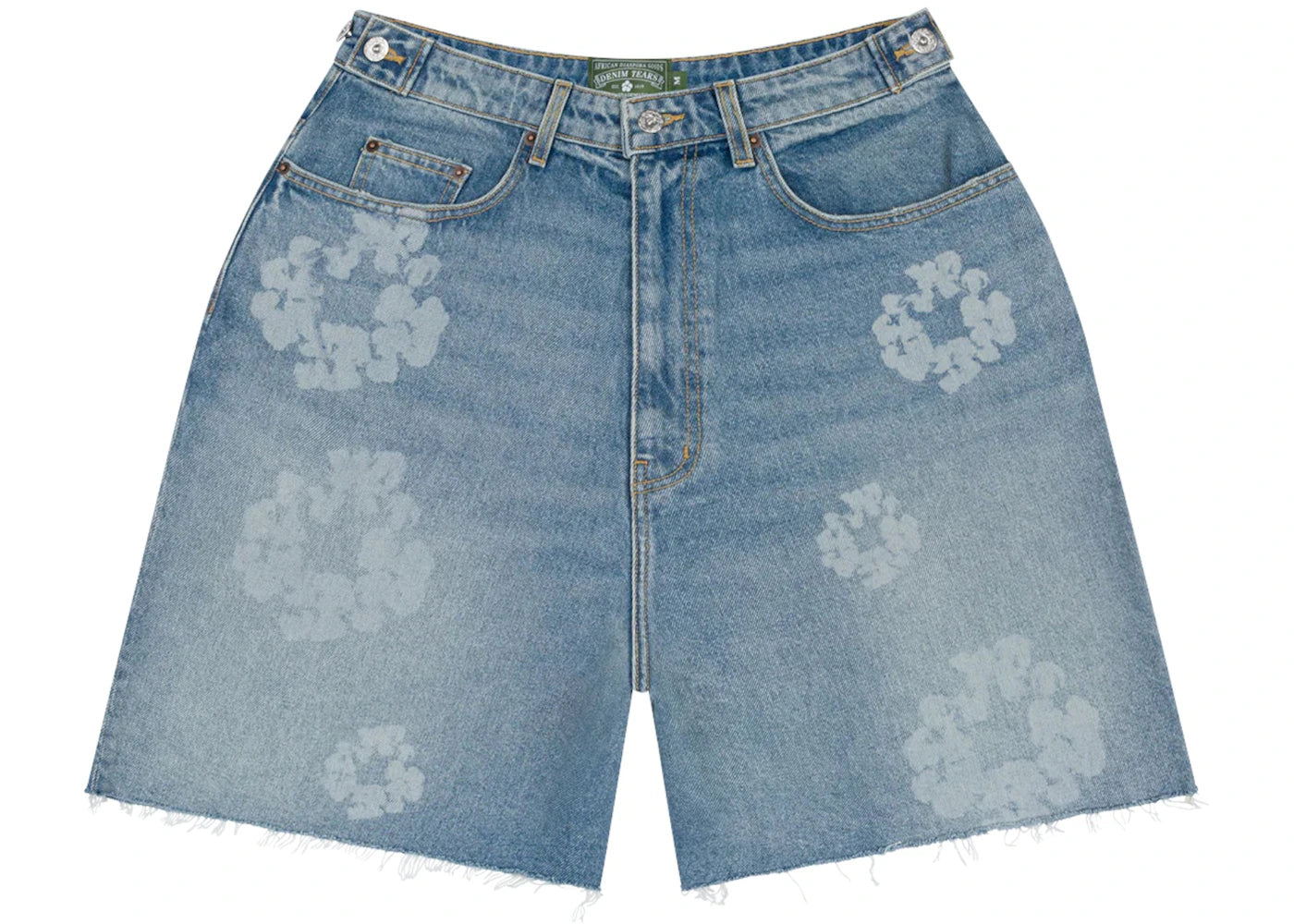 Denim Tears Laser Wreath Denim Short Blue -1