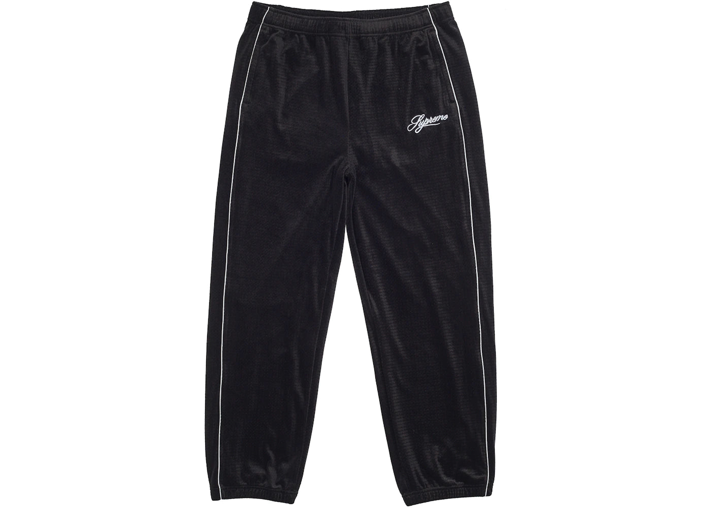 Supreme Velour Mesh Track Pant Black -1