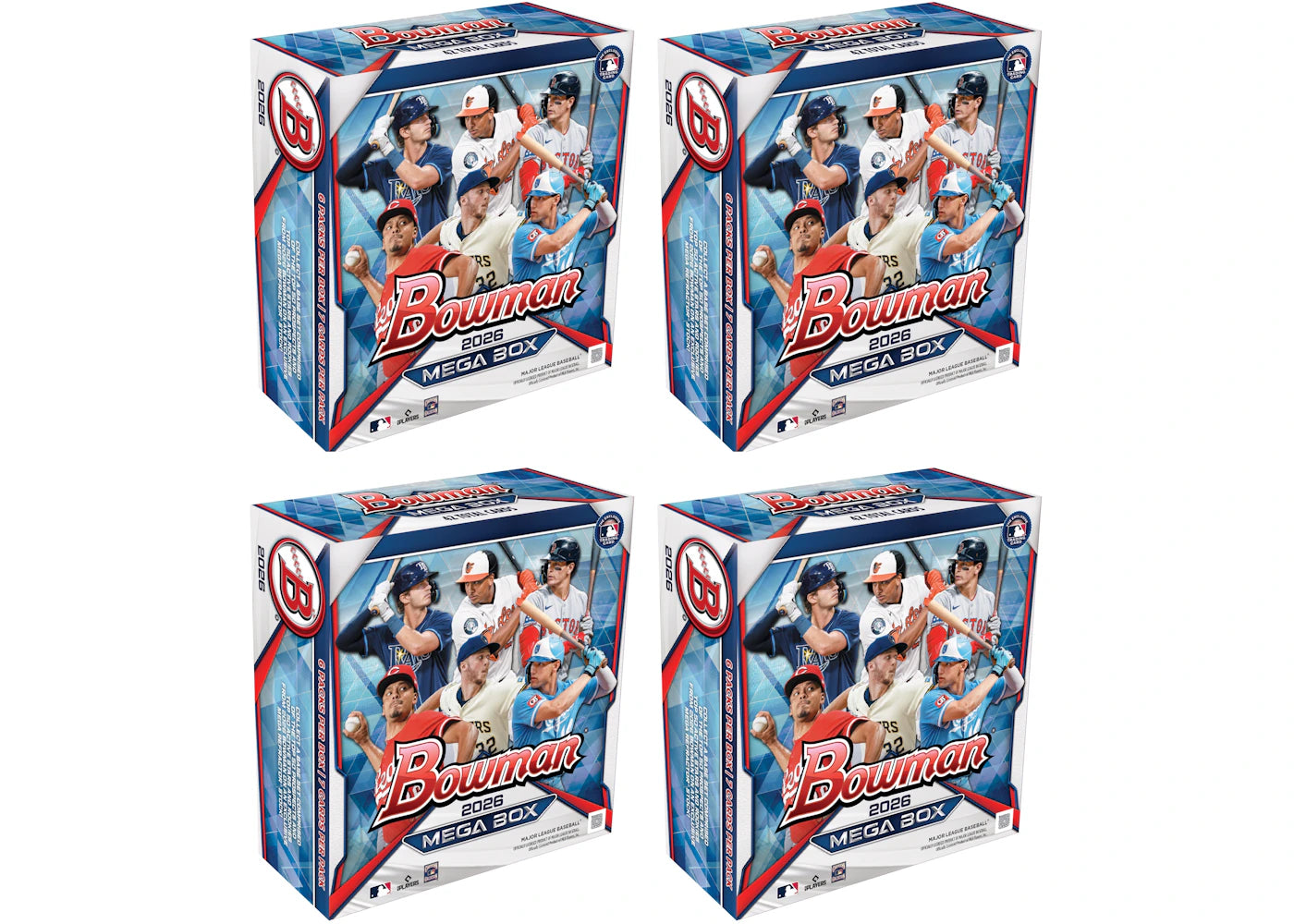 2026 Bowman Baseball Mega Box 4x Lot -1
