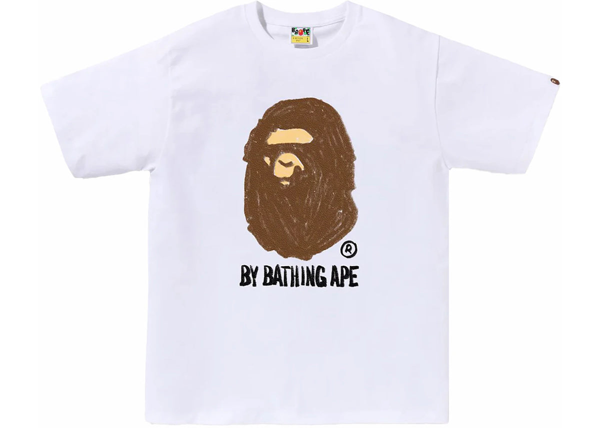 BAPE Hand Draw By Bathing Ape Tee White -1