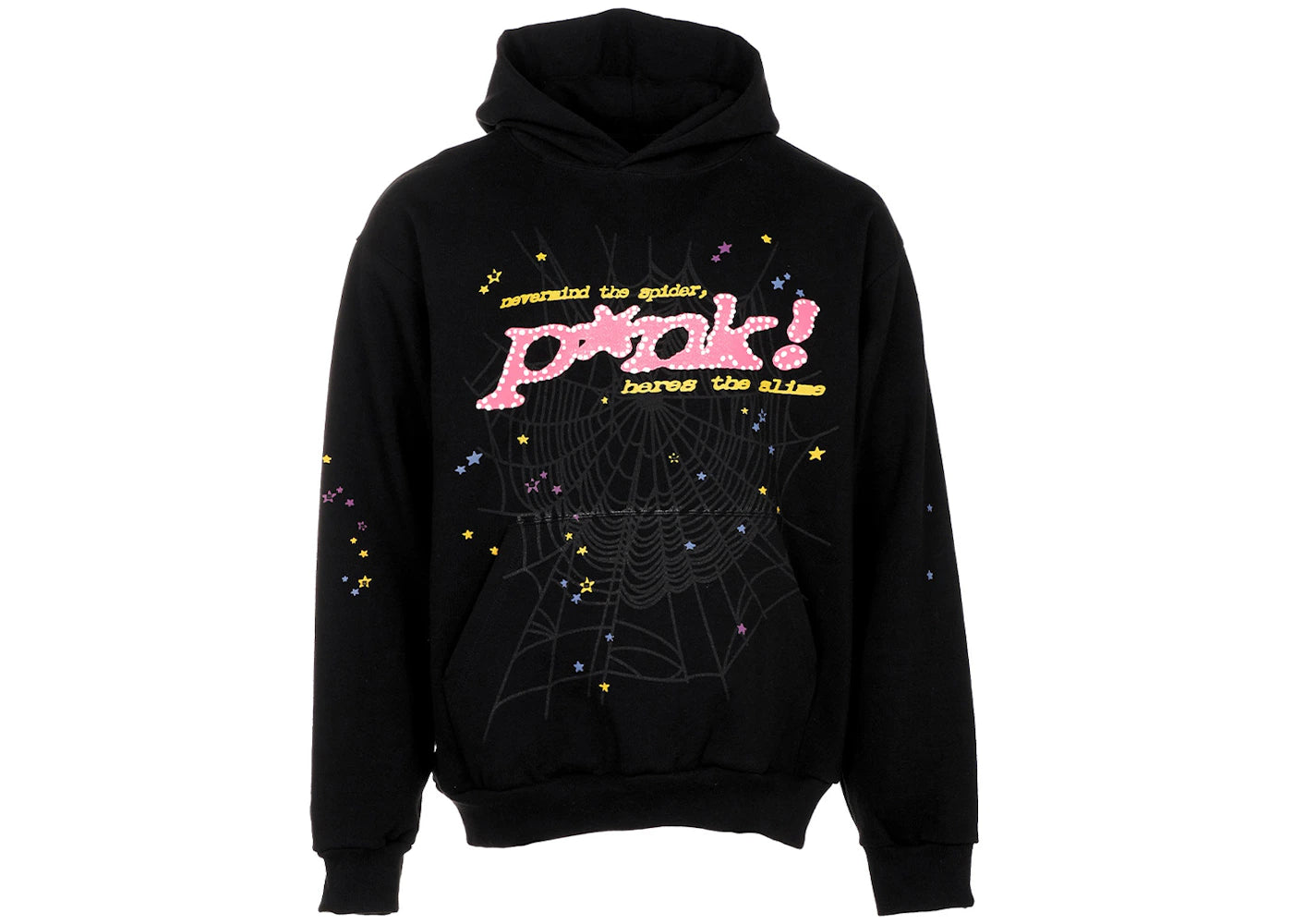 Sp5der P*NK Hoodie Black -1