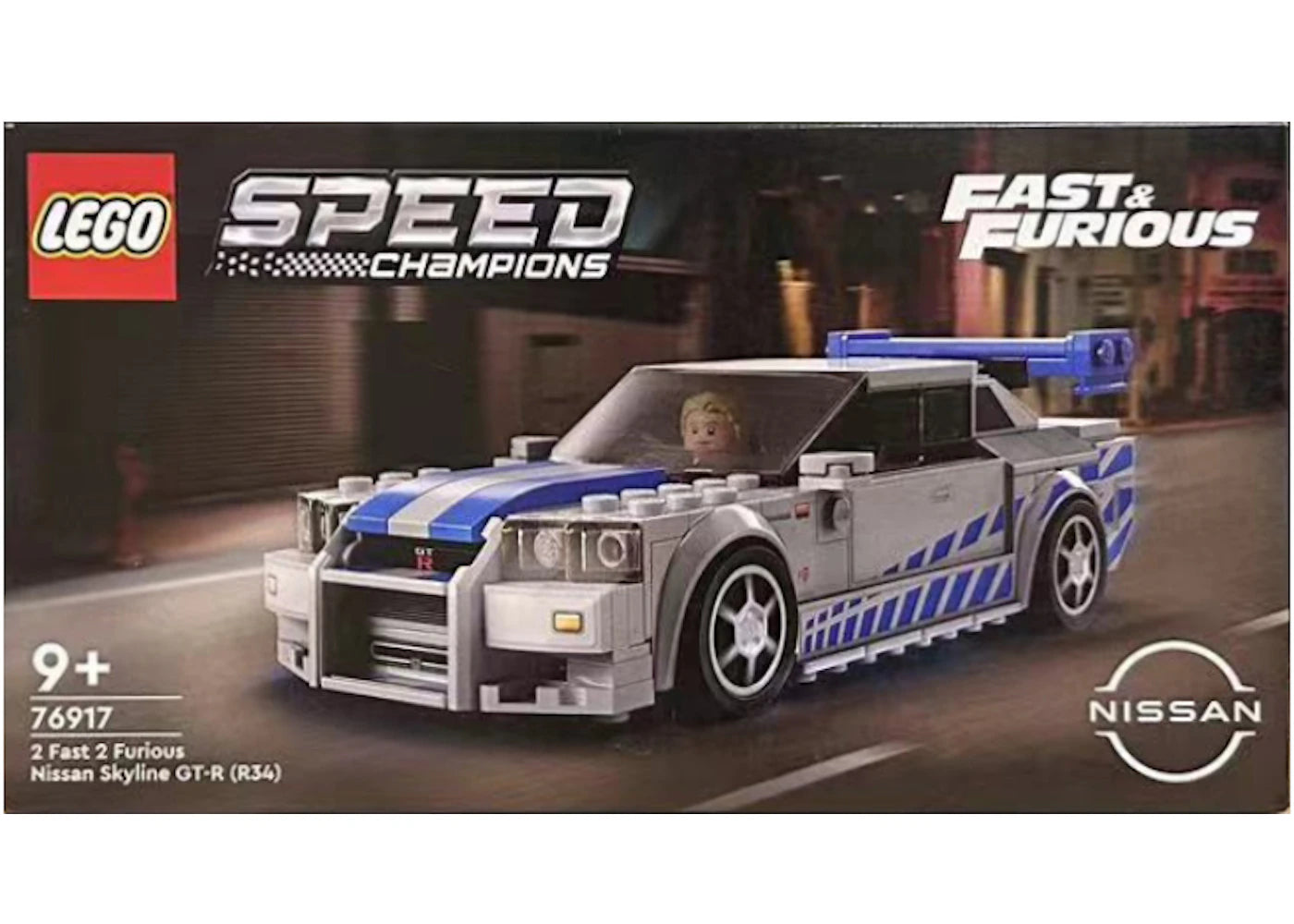 LEGO Speed Champions 2 Fast 2 Furious Nissan Skyline GT-R (R34) Set 76917 -1