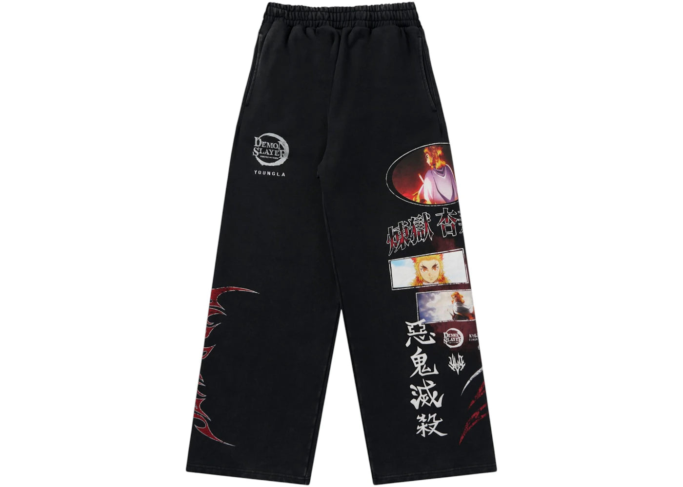 YoungLA x Demon Slayer: Kimetsu no Yaiba Sweatpant Kyojyuro Rengoku -1