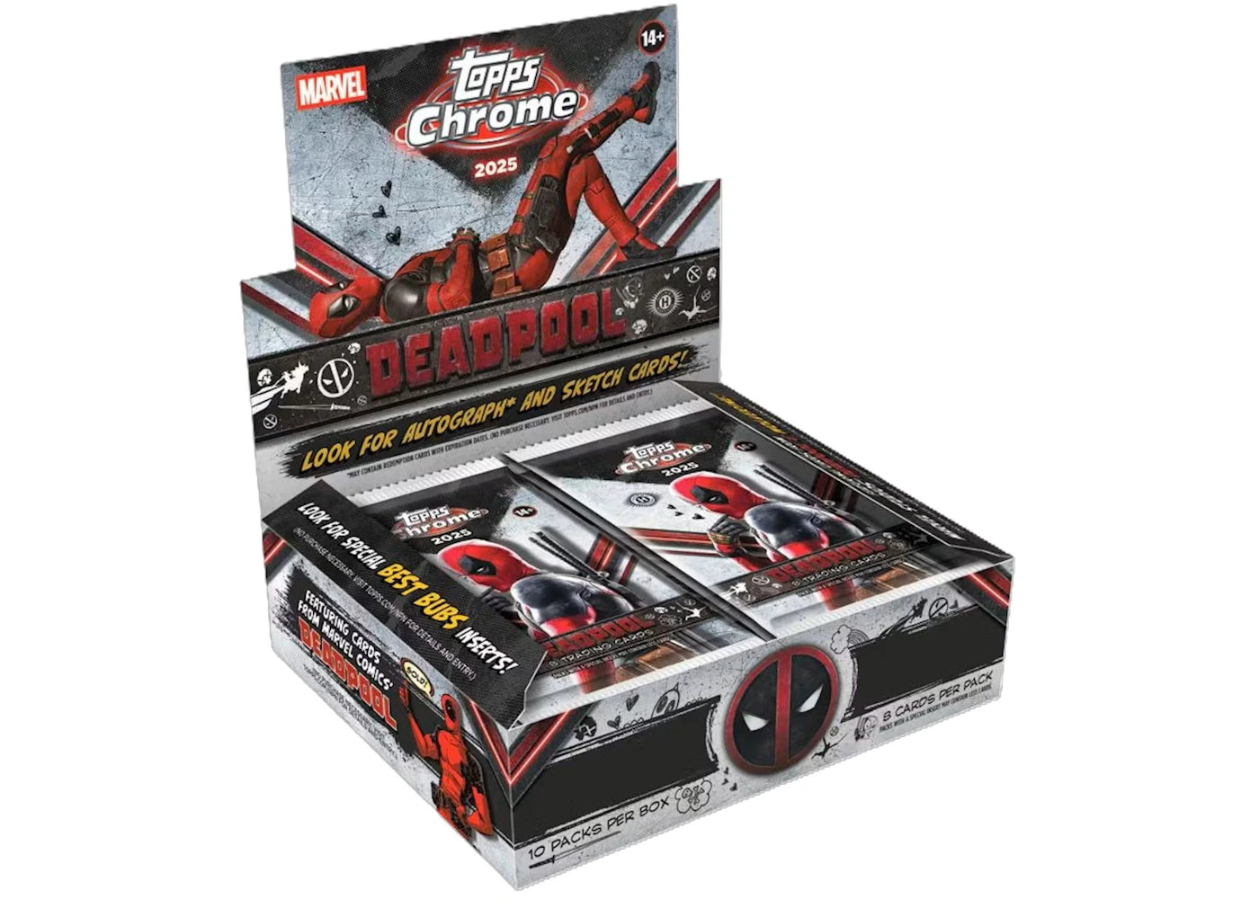 2025 Topps Chrome Deadpool Hobby Box -1