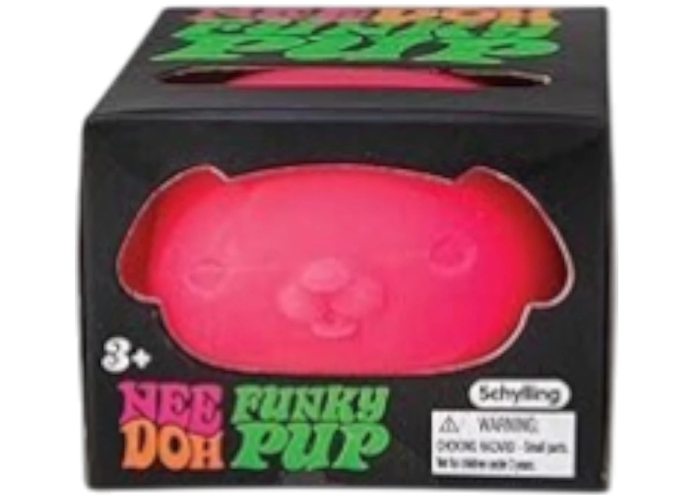 NeeDoh Funky Pup Squishy Fidget Toy Pink -1