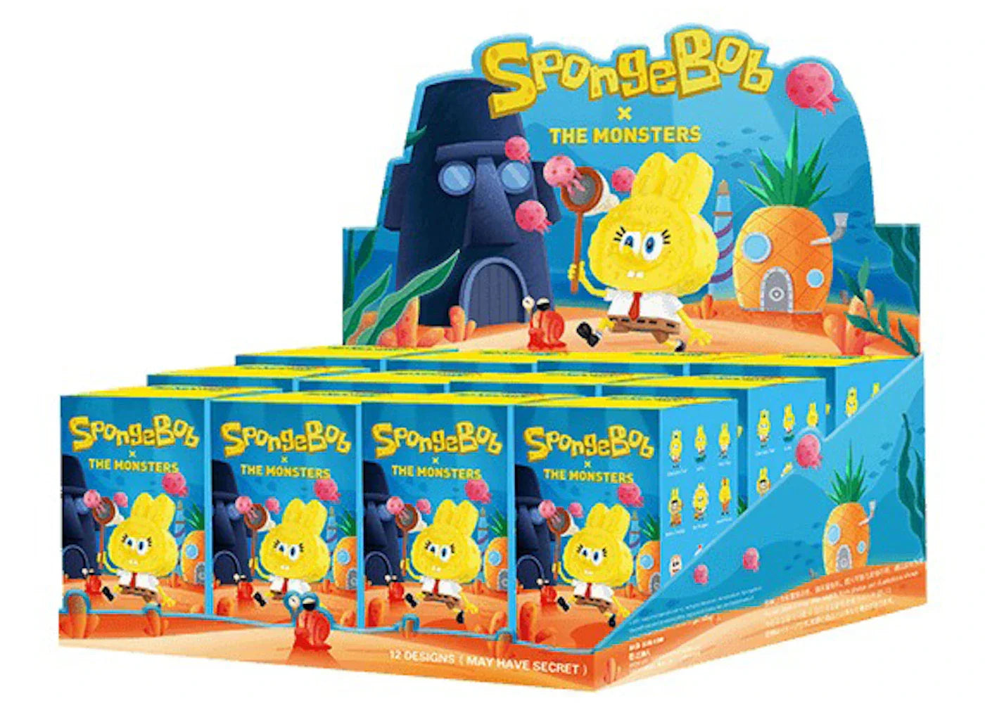 Pop Mart Labubu The Monsters Spongebob Series Sealed Case (12 Blind Box)-1