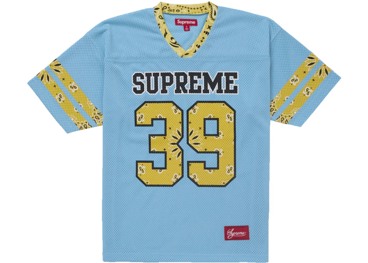 Supreme Bandana Football Jersey Blue -1