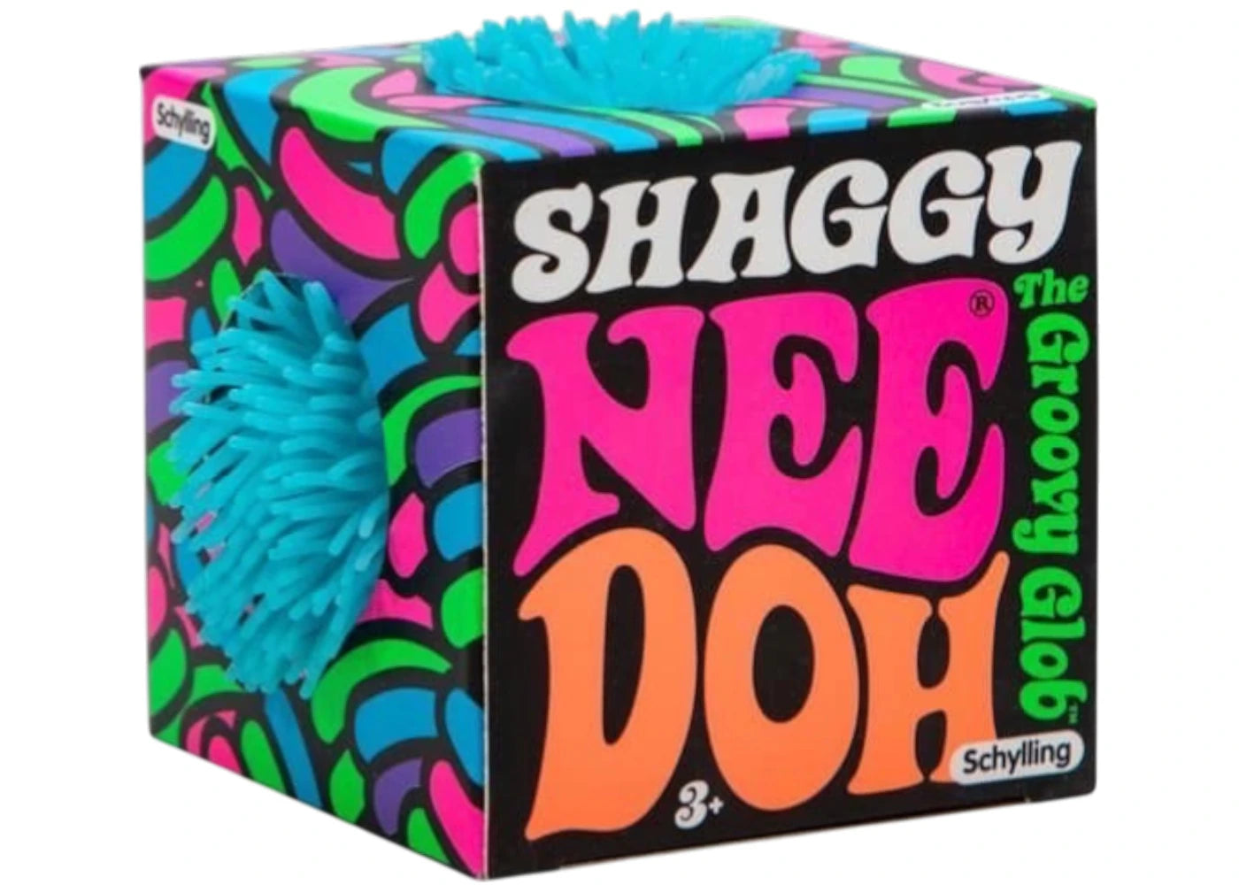 NeeDoh Shaggy Squishy Fidget Toy Blue -1