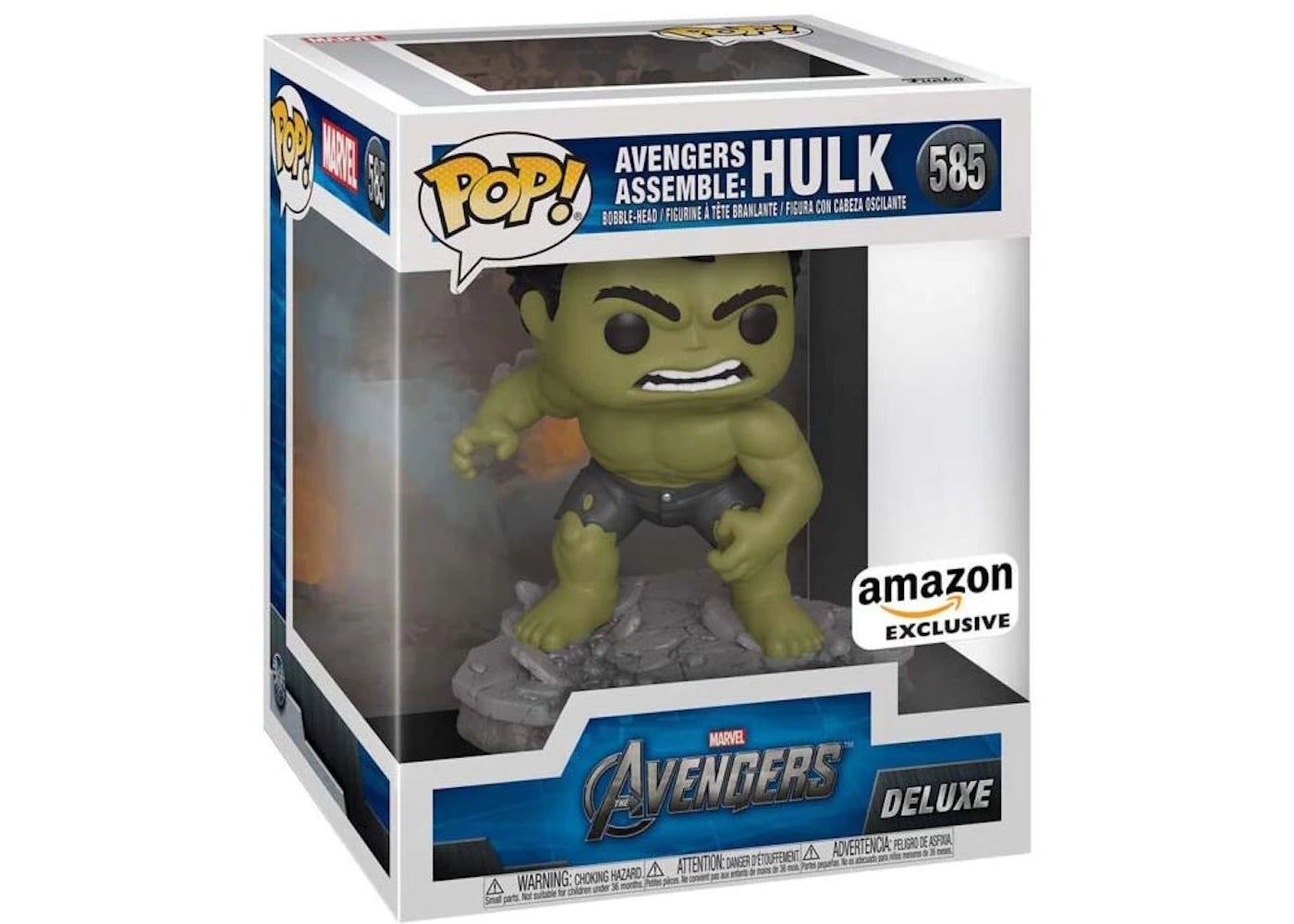 Funko Pop! Marvel Avengers Asseemble: Hulk Amazon Exclusive Bobble-Head Figure #585 -1