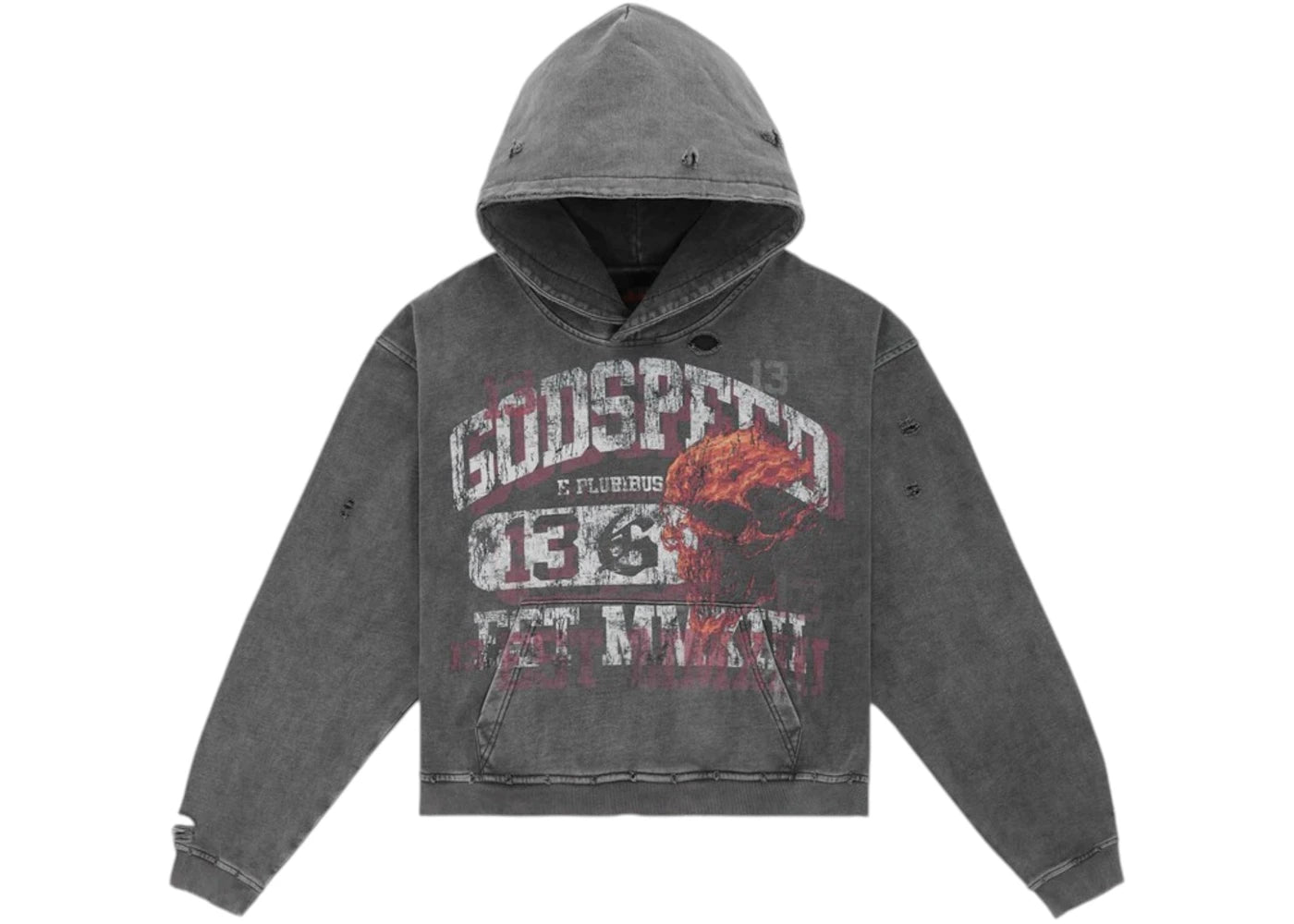 Godspeed Seeing Double Hoodie Grey Wash -1