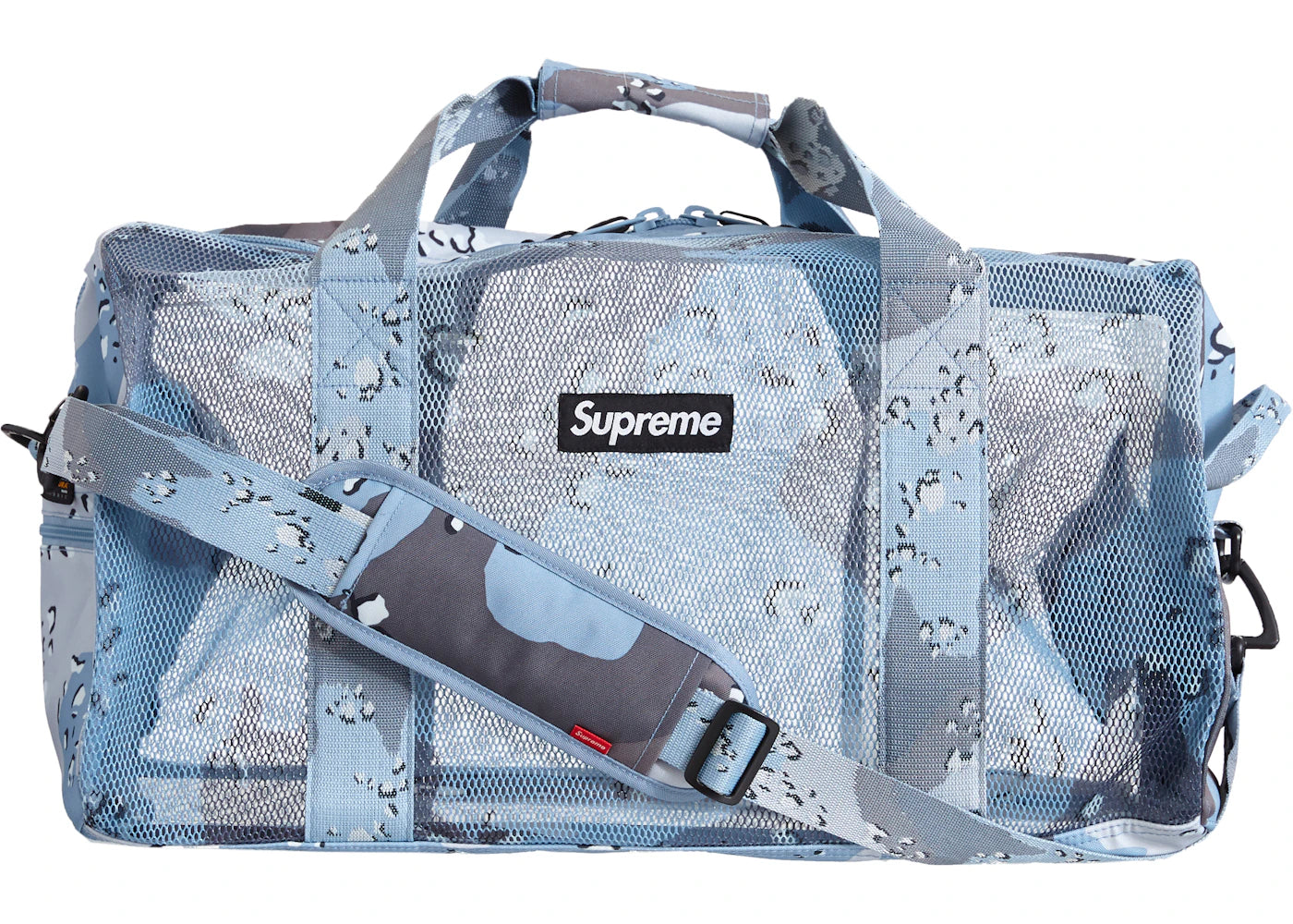Supreme Big Duffle Bag (SS20) Blue Chocolate Chip Camo -1