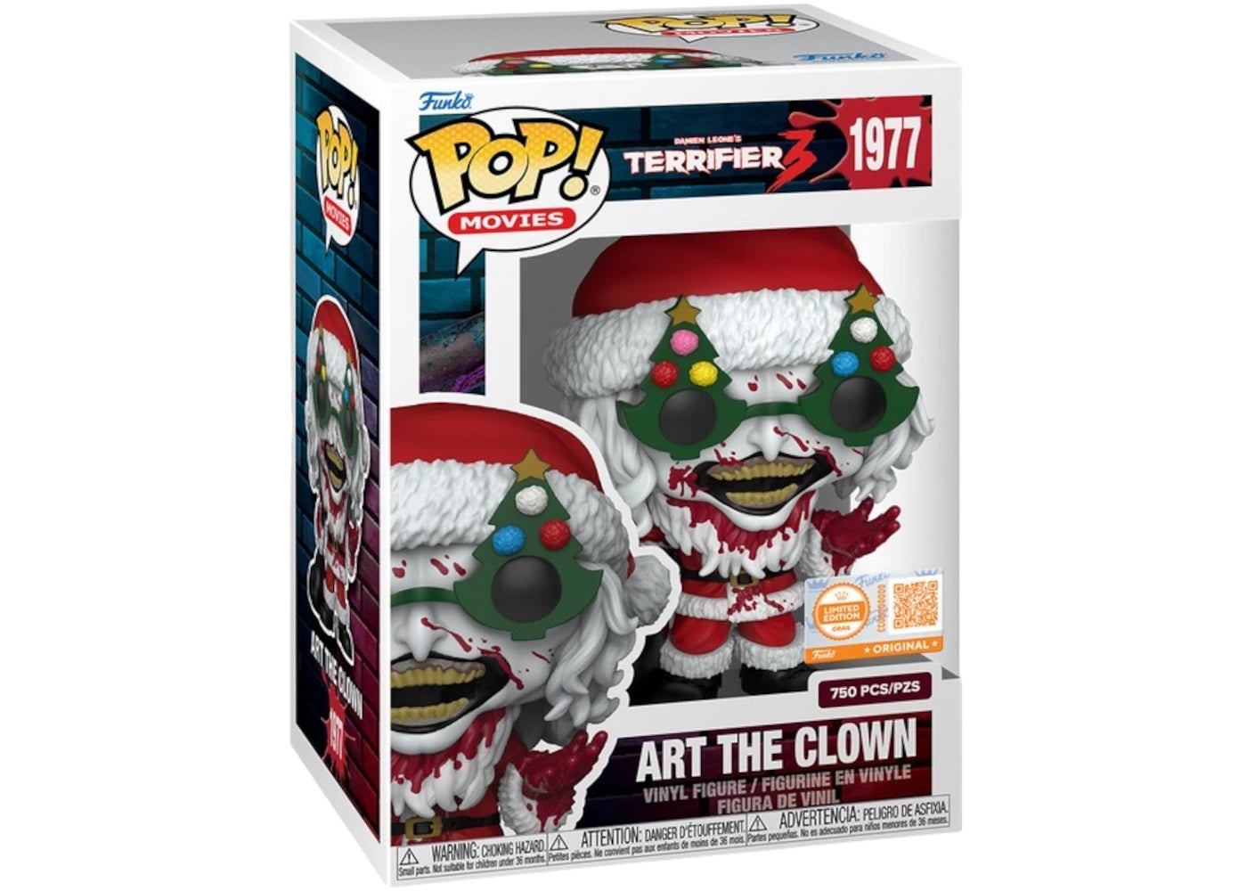 Funko Pop! Movies Terrifier Art The Clown Funko Limited Edition Figure #1977 -1