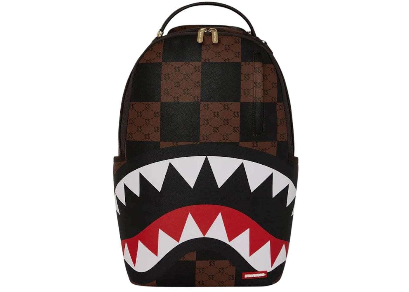 Sprayground Enlarged Check Paris Backpack Brown -1
