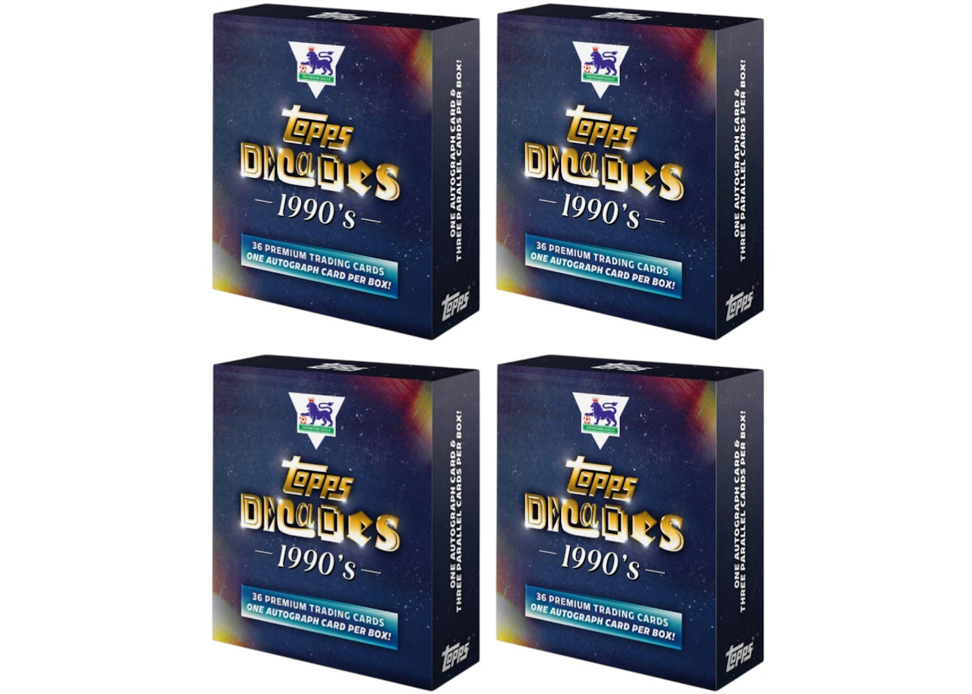2025 Topps Decades Premier League 90s Edition Hobby Box 4x Lot -1