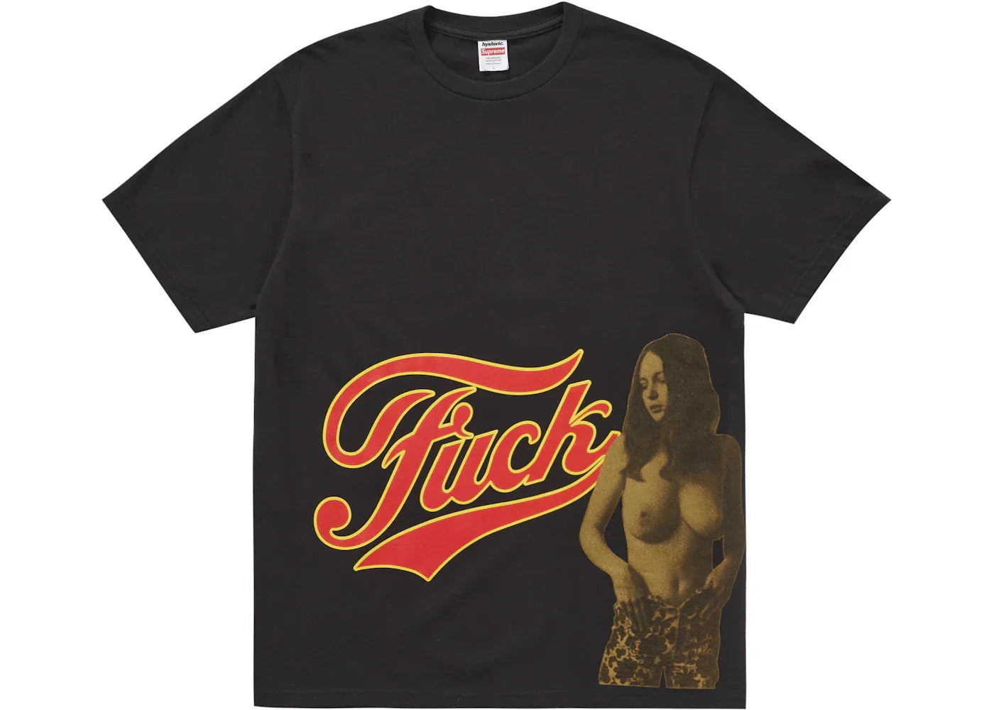 Supreme Hysteric Glamour Fuck Tee Black -1