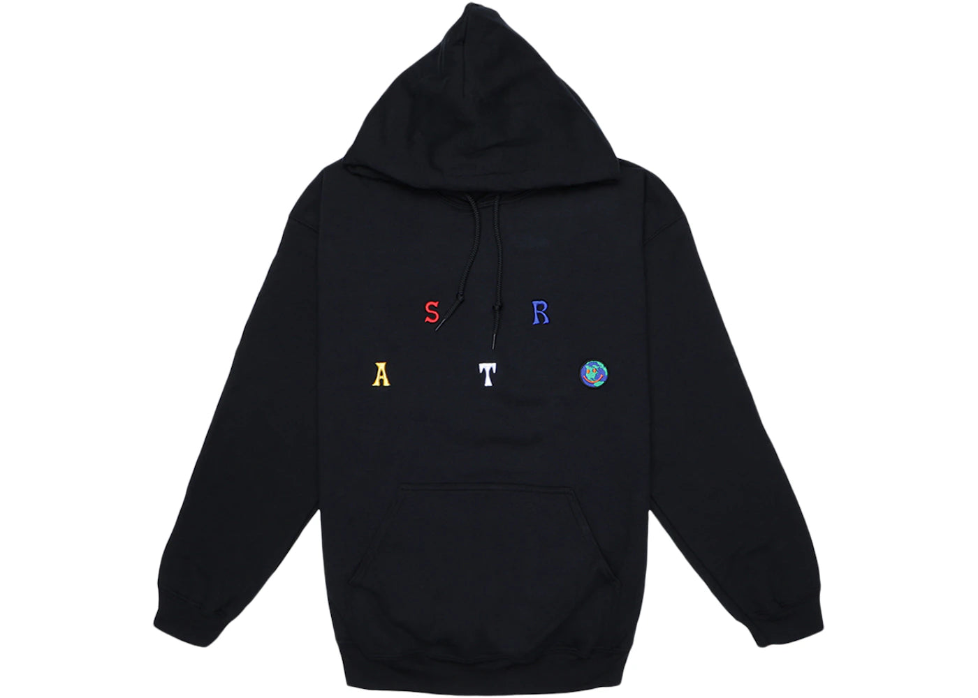 Travis Scott Astroworld Scattered Hoodie Black -1