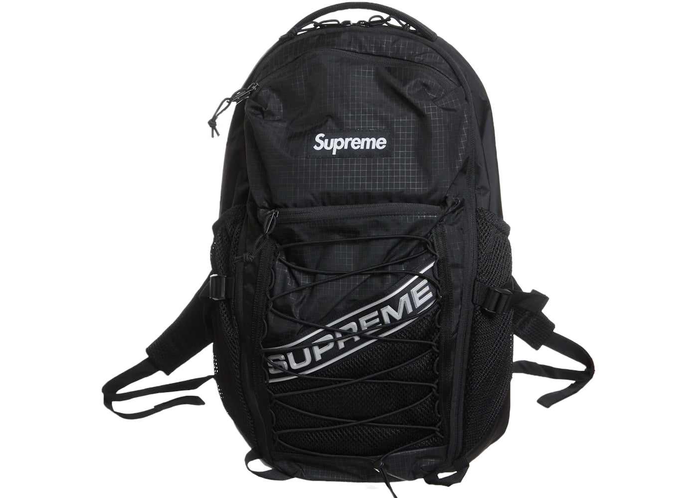 Supreme Logo Backpack Black -1