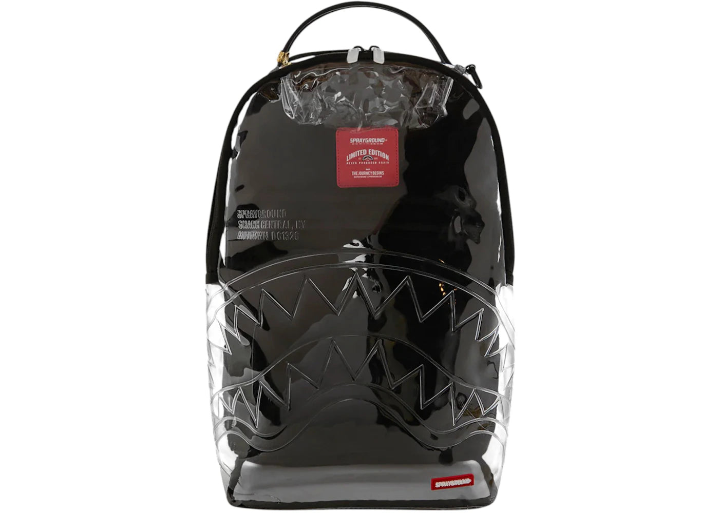 Sprayground Shark Central Clear Backpack Clear -1