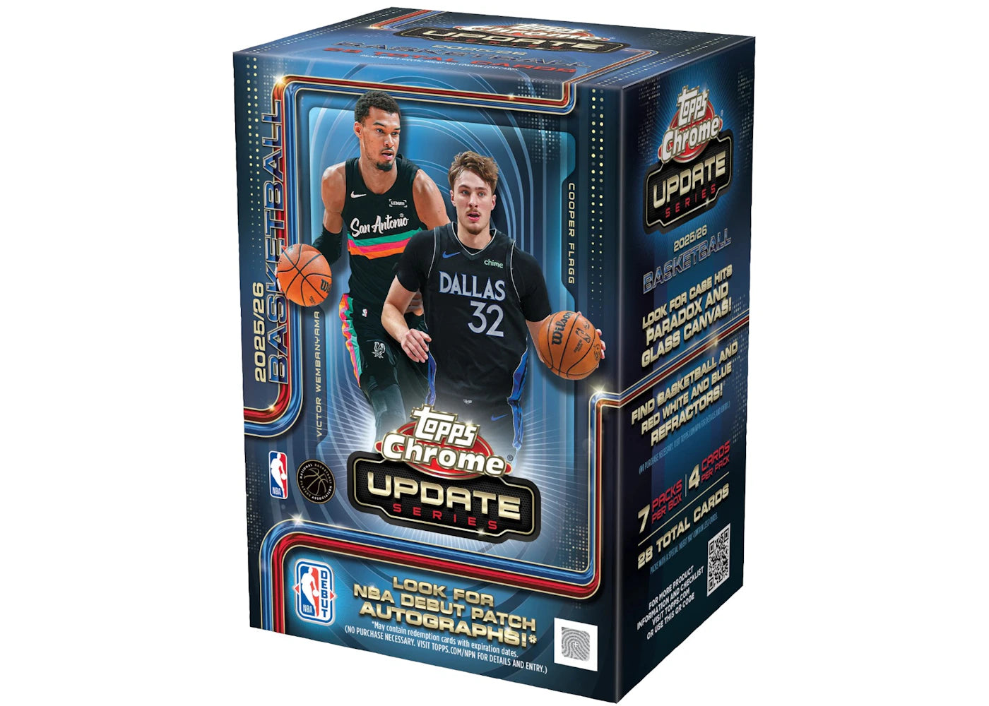 2025-26 Topps Chrome Updates Basketball Value Box -1