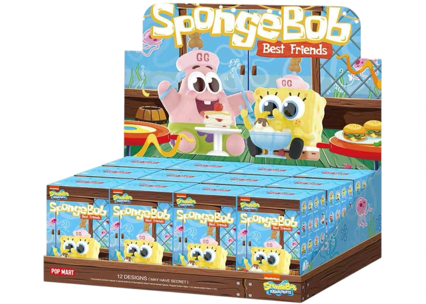 Pop Mart Pop Mart SpongeBob Best Friends Series Figure Sealed Case (12 Blind Box) -1