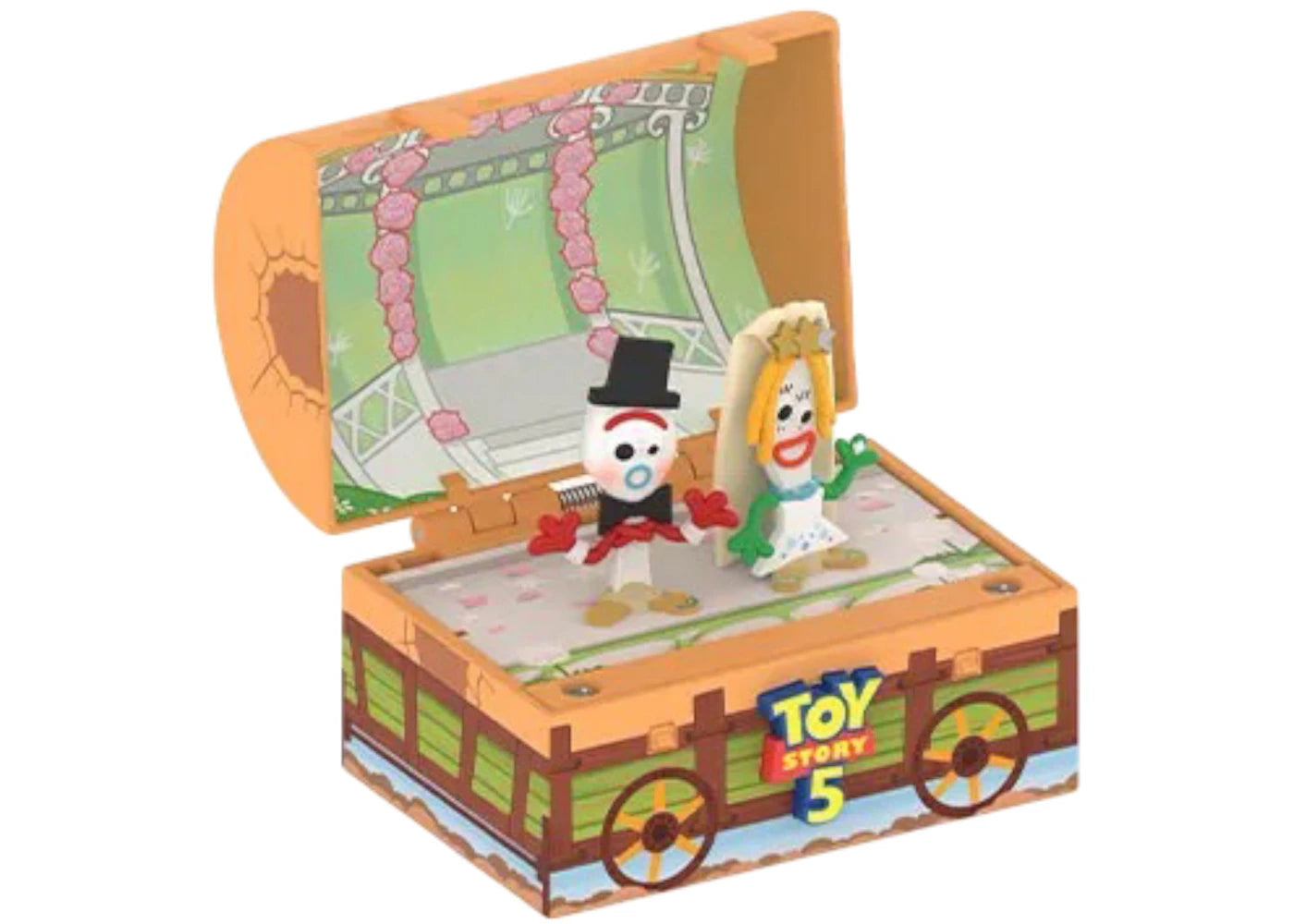 Pop Mart Disney/Pixar Toy Story 5 Series Karen and Forky's Wedding Figure -1