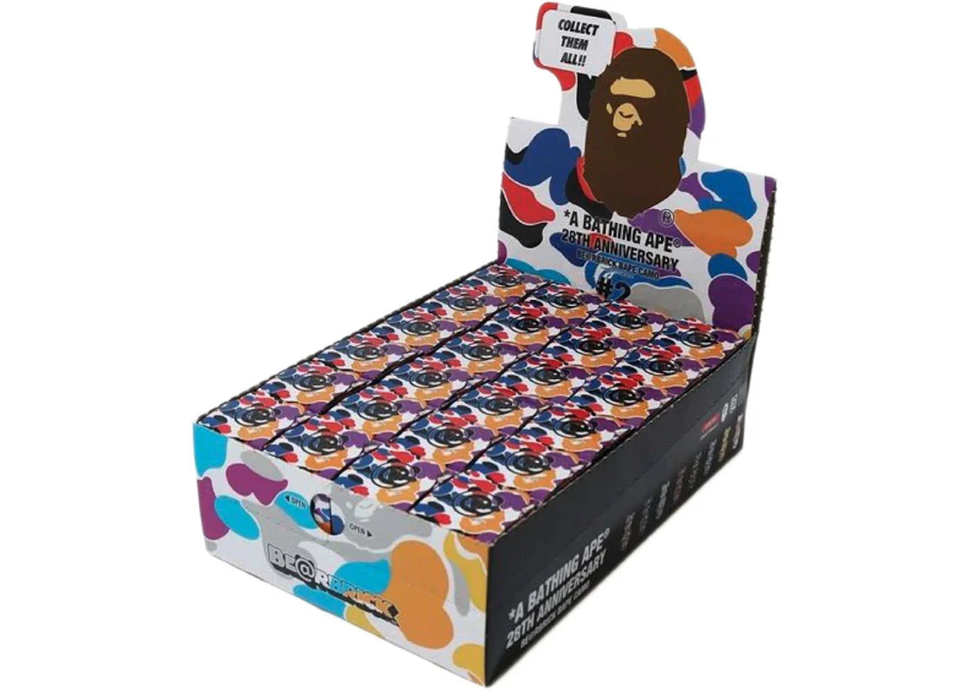 Bearbrick x BAPE 28th Anniversary Camo #2 Sealed Case 100% (24 Blind Boxes)-1