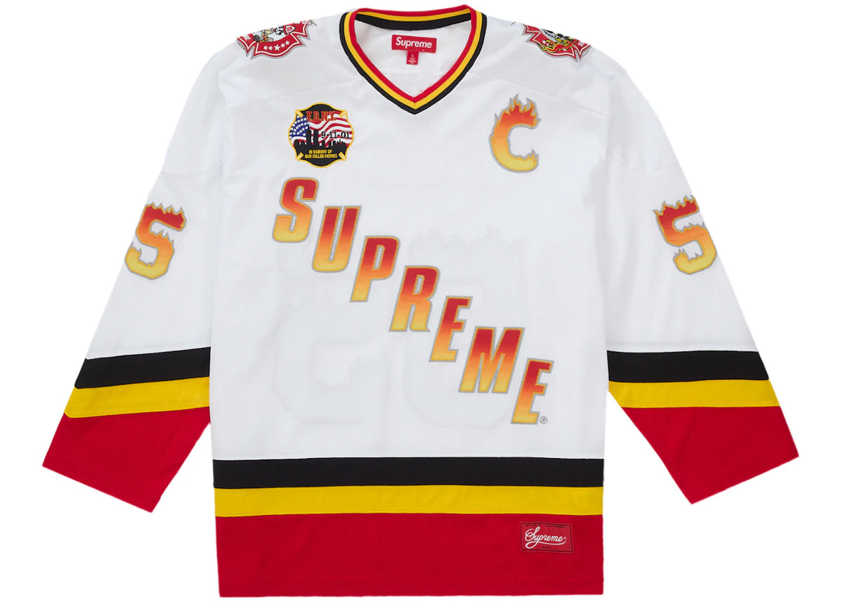 Supreme FDNY Hockey Jersey White -1