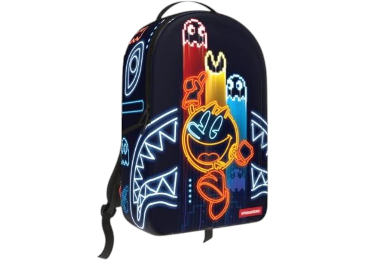 Sprayground Pacman Neon Shark Backpack Black/Neon -1