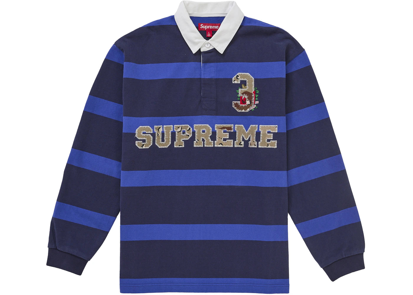 Supreme Stripe Rugby (FW25) Navy -1