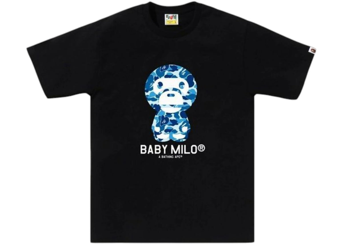 BAPE ABC Camo Baby Milo (SS25) Tee Black/Blue -1