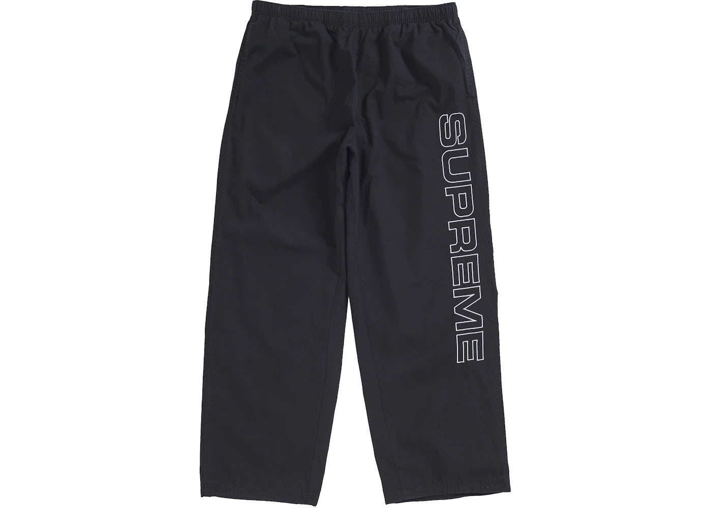 Supreme Spellout Embroidered Ripstop Track Pant Black -1
