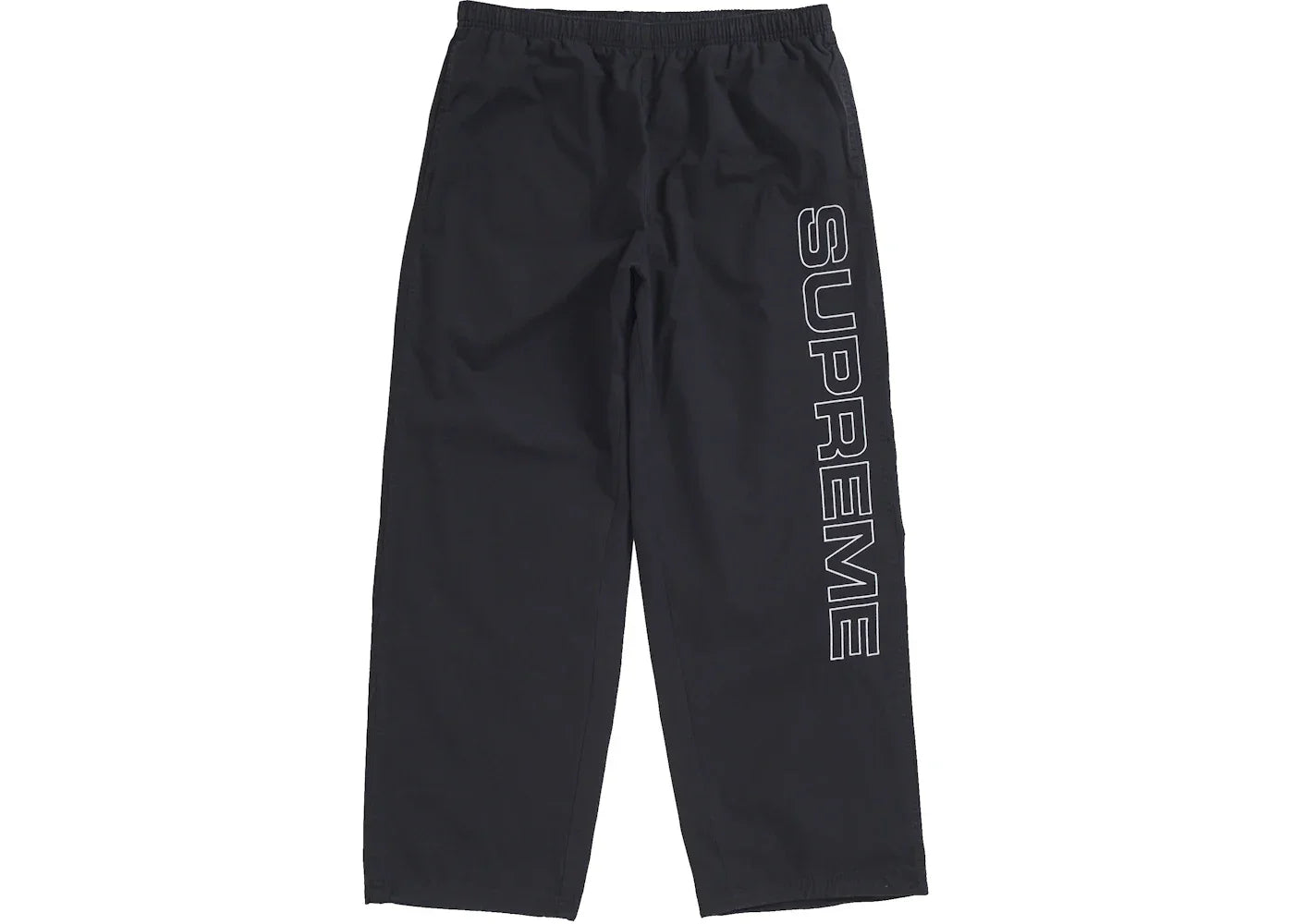 Supreme Spellout Embroidered Ripstop Track Pant Black -1