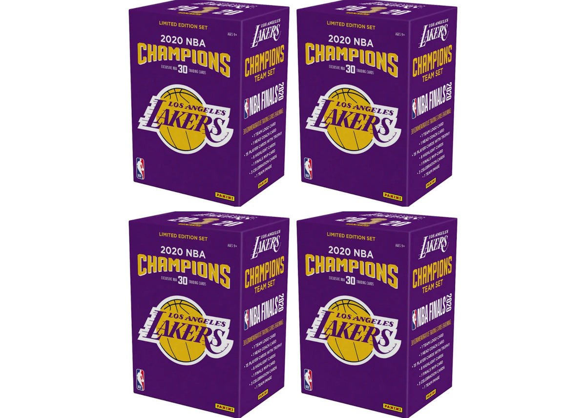 2020 Panini Los Angeles Lakers NBA Finals Champions 30 Card Team Set 4X Lot -1