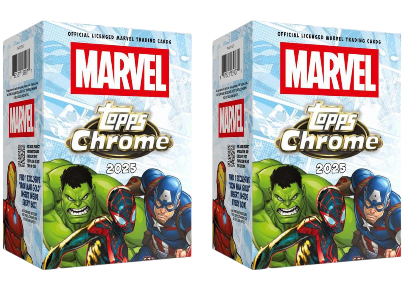 2025 Topps Marvel Comics Chrome Value Box 2x Lot -1