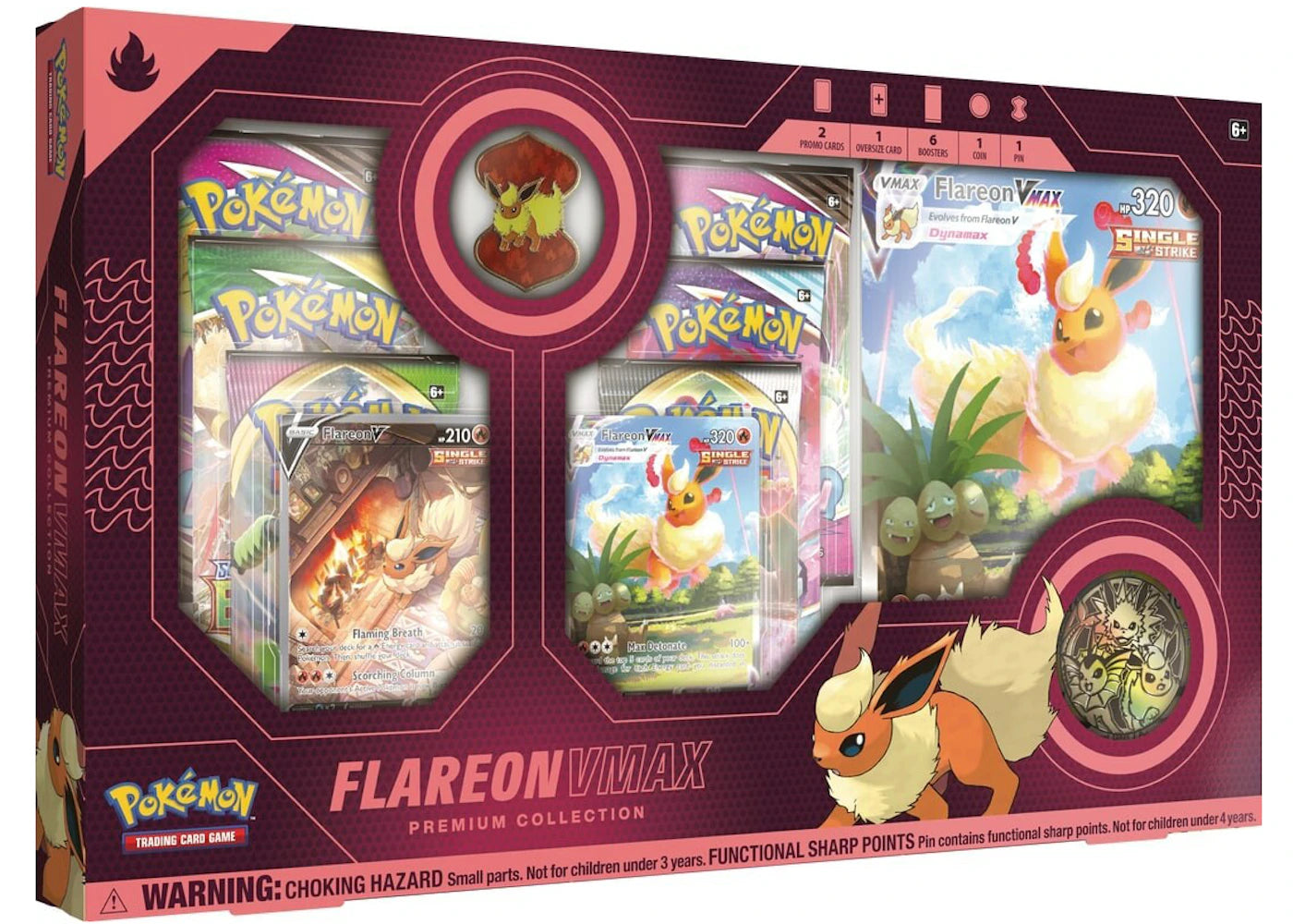 Pokémon TCG Flareon V VMAX Premium Collection Box (US Version) -1