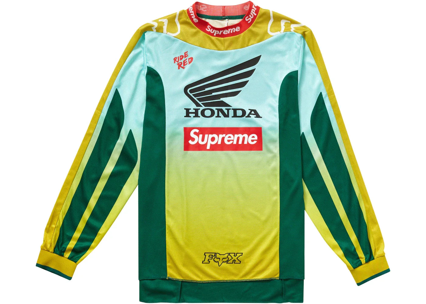 Supreme Honda Fox Racing Moto Jersey Top Moss -1