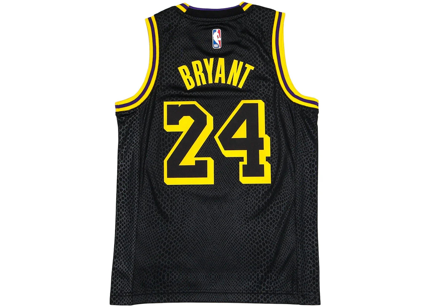 Nike Kids Los Angeles Lakers Kobe Bryant Black Mamba Swingman Jersey Black/Gold -1